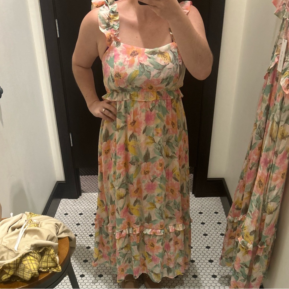 Francesca’s Floral Maxi Dress - Worn once.